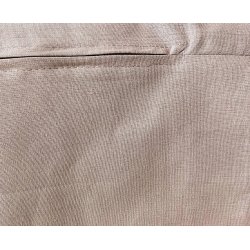 Pude bagside Brun 45x45cm - hr/bomuld