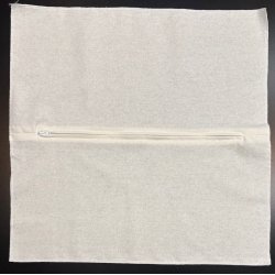 Pude bagside med lynl�s - 45x45 cm - flere farver