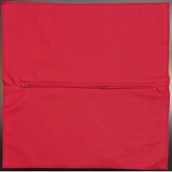 Pude bagside med lynl�s - 45x45 cm - flere farver