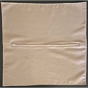 Pudebagside med lynls - 45x45 cm - flere farver