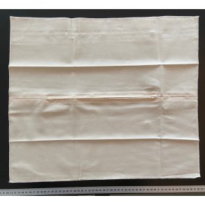 Pude bagside creme 44x52cm - 100% bomuld