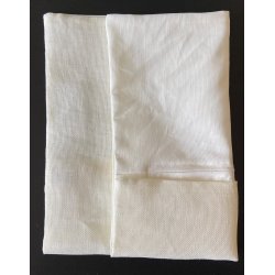 Pudebetrk i hrlrred med hrstof bagside - 40x40 cm - creme/natur - 8 eller 10 trde