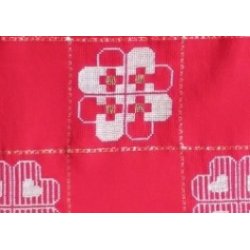  Bomuld metervare 5 sting/cm -190 cm bred - med felter 