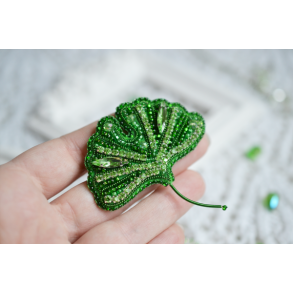 Ginkgo Blad Broche