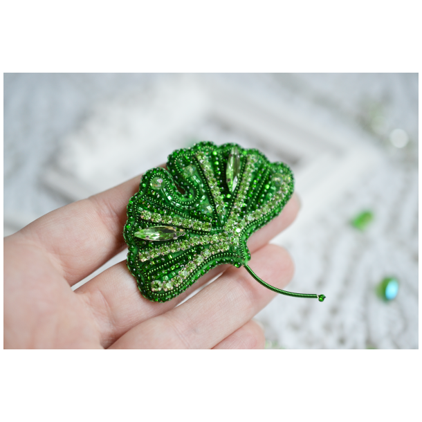 Ginkgo Blad Broche