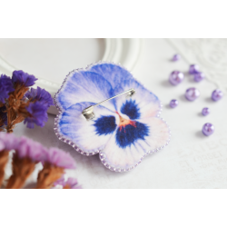 Stedmoder Blomst Broche