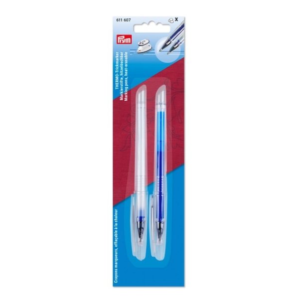 Thermo Trick-Marker - hvid og bl� - varmeopl�selig