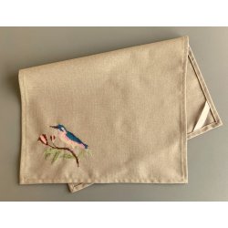 Precut Lugana broderistof 10 tr�de - flere farver